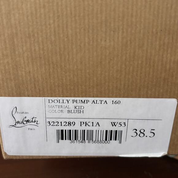 Christian Louboutin Dolly Pump Alta 160 in Blush Size 38.5 - Picture 12 of 14
